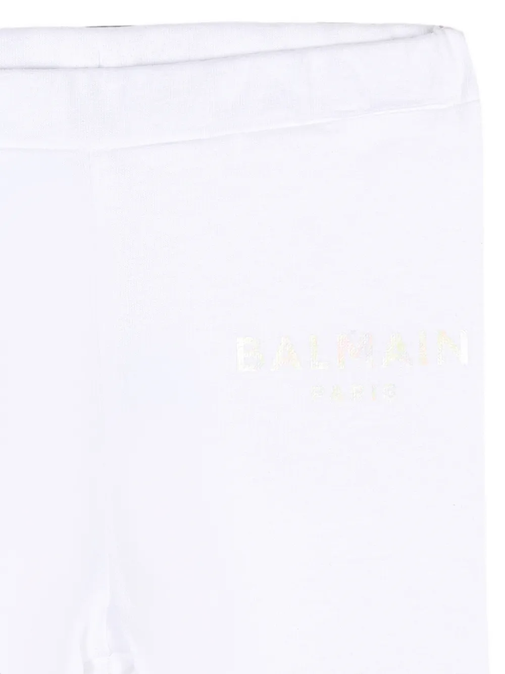 Balmain Kids Legging met logoprint Wit