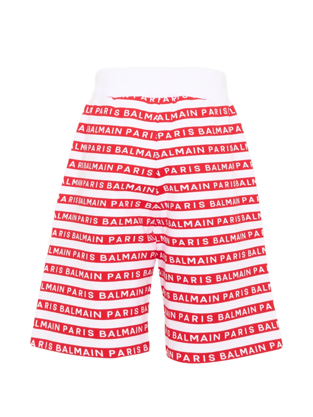 Balmain Kids Shorts met logoprint Wit