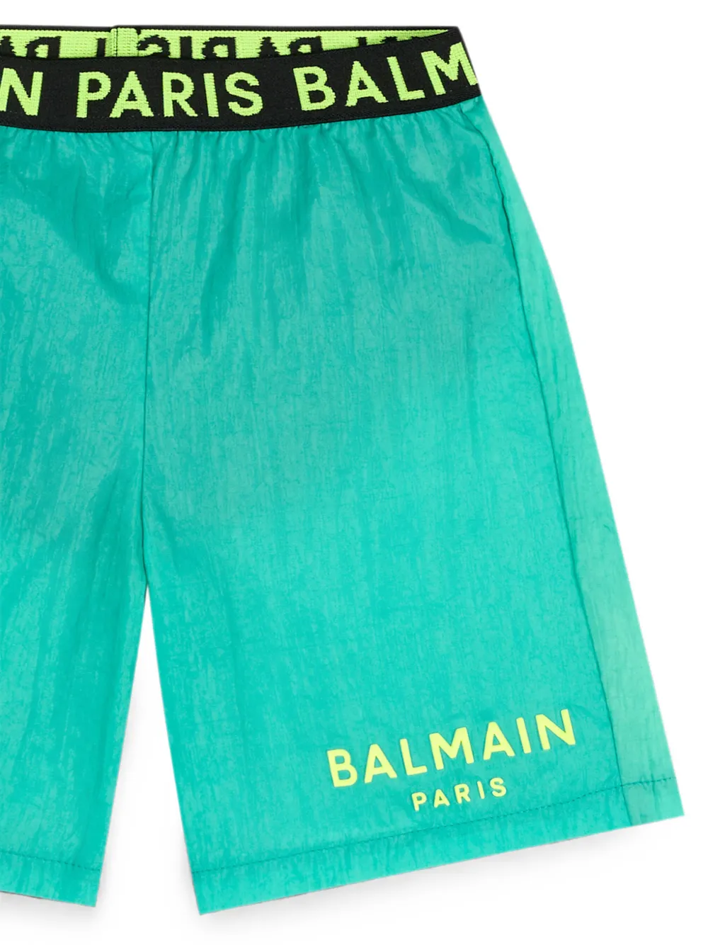 Balmain Kids Zwembroek met logoprint Groen