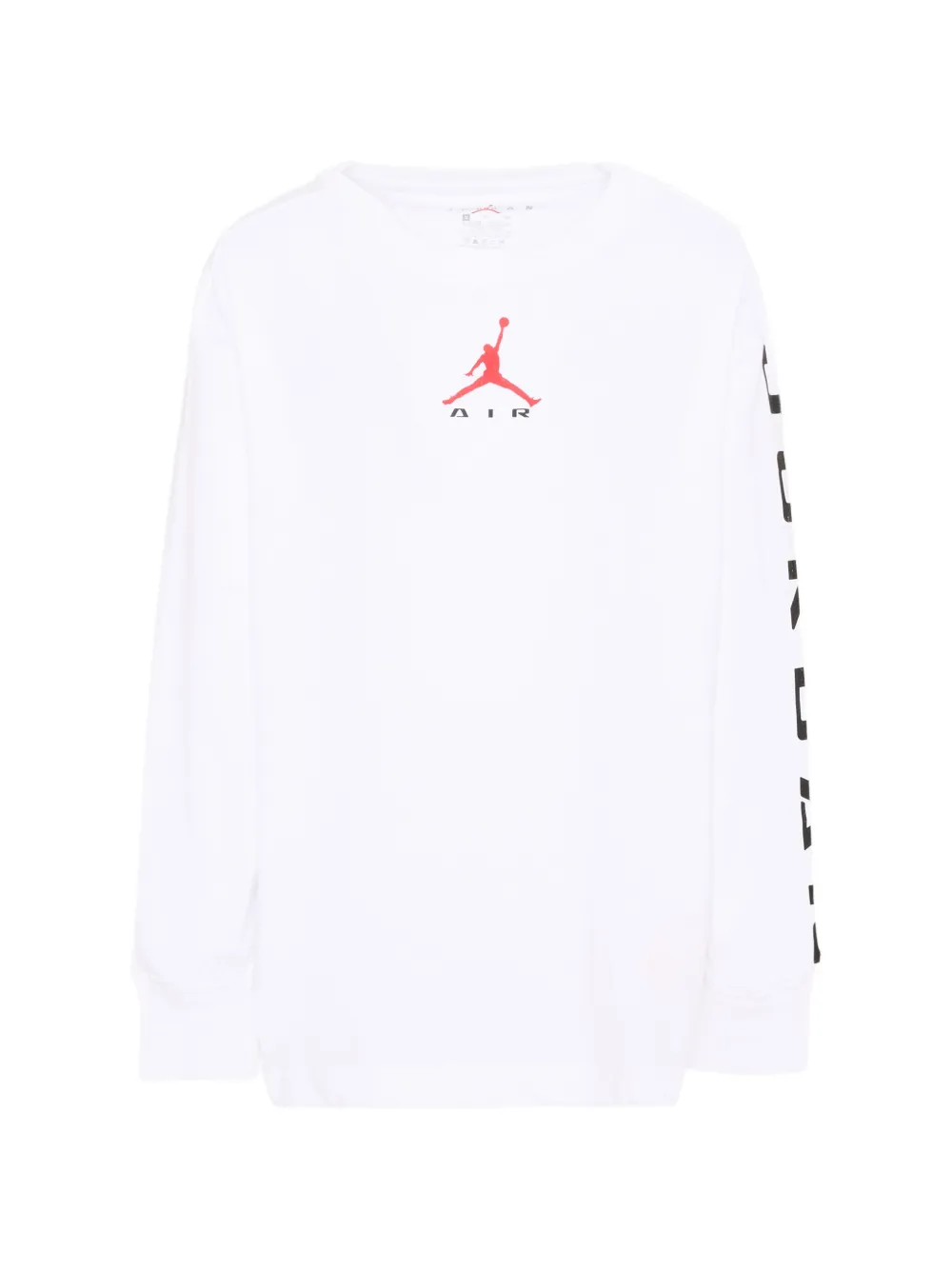 Jordan Kids logo-print long-sleeve T-shirt - Bianco