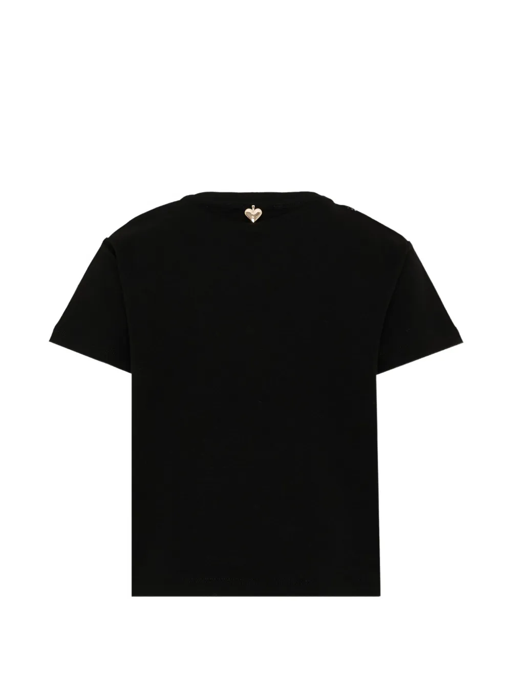 Just Cavalli Kids T-shirt verfraaid met stras Zwart