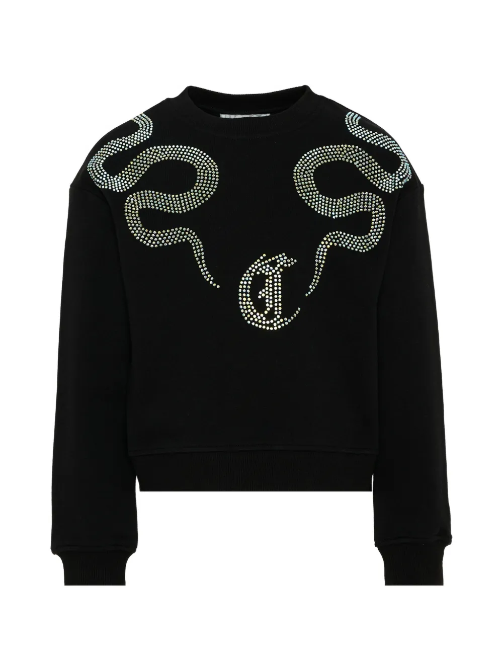 Just Cavalli Kids rhinestone-embellished sweatshirt - Nero