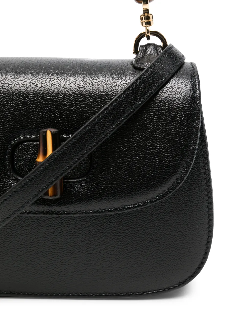 Gucci Bamboo 1947 kleine tas Zwart