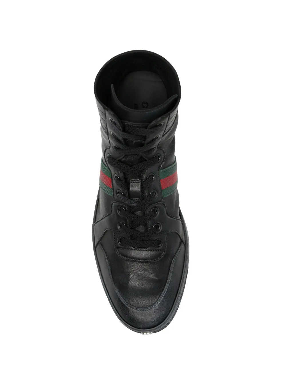 Gucci Stretch high-top trainers Zwart