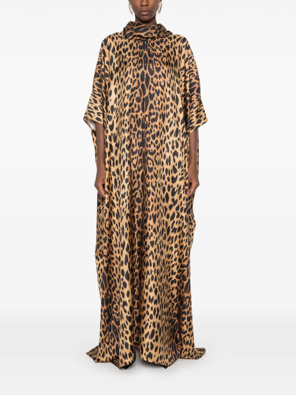 Gucci Zijden jurk Bruin