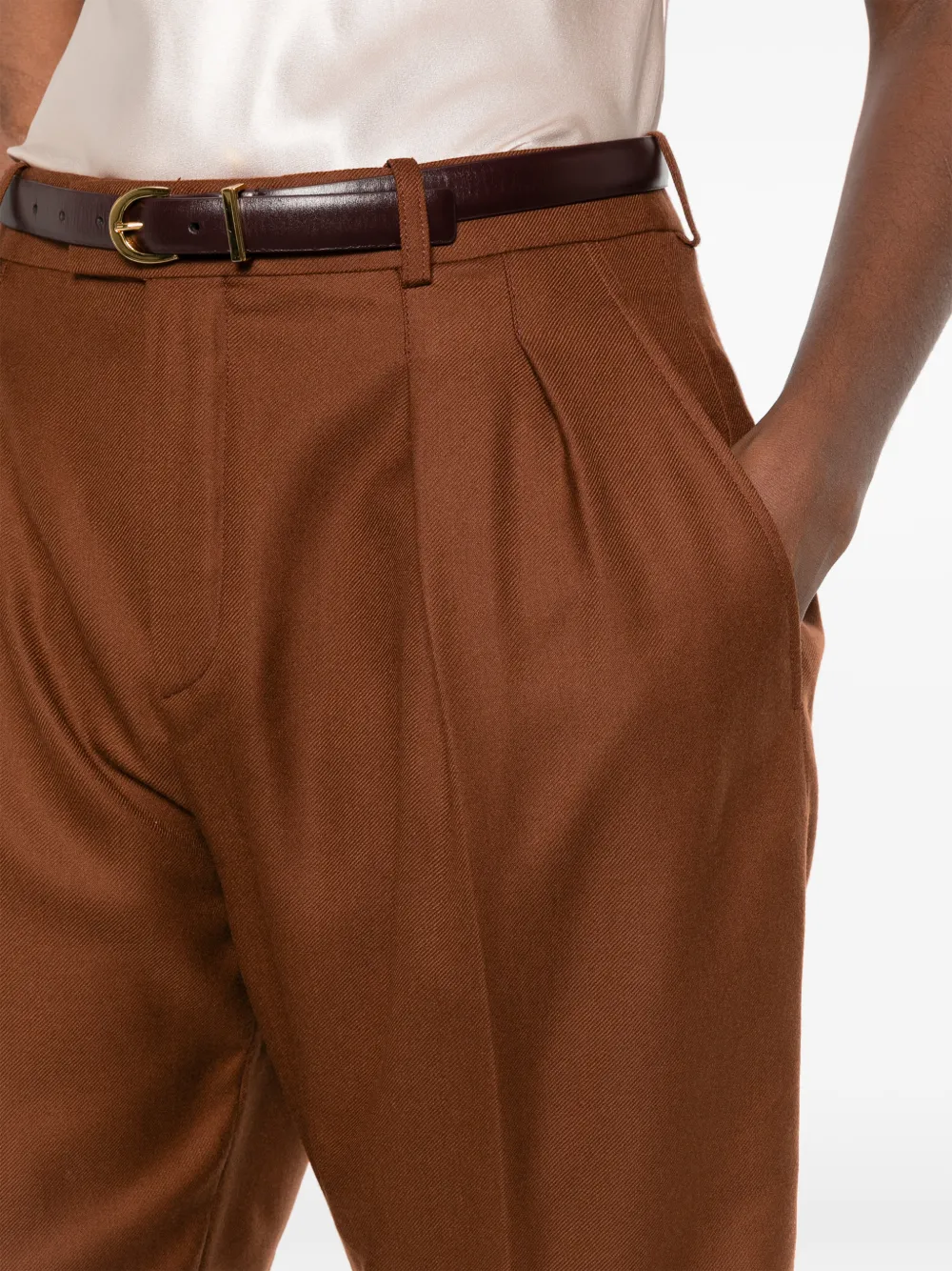 Saint Laurent bermuda shorts in cashmere Bruin