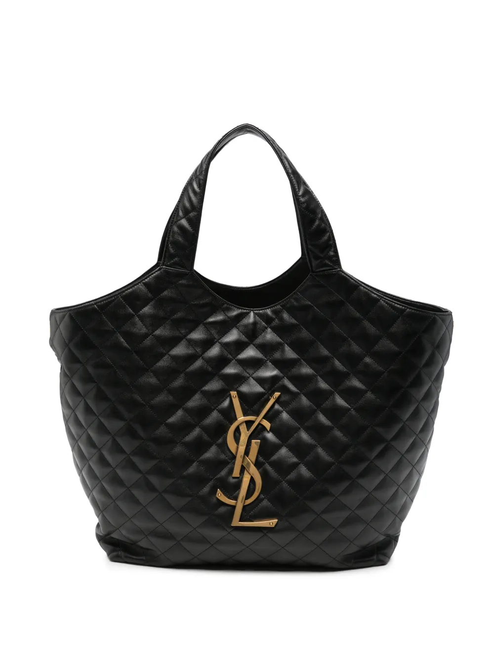 Saint Laurent Borsa a spalla Icare trapuntata - Nero