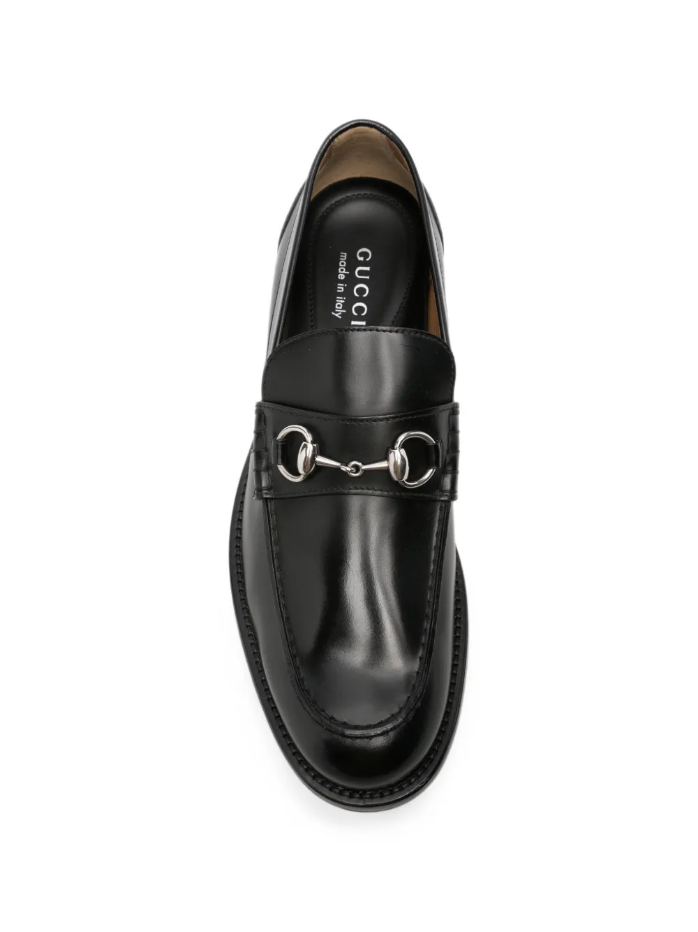 Gucci Horsebit leren loafers Zwart