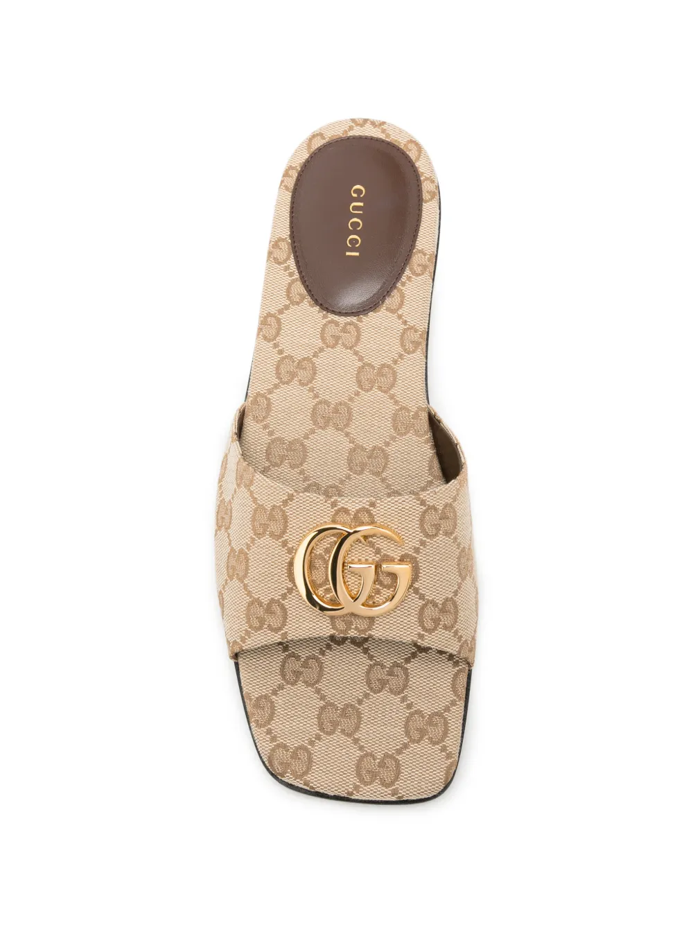 Gucci slide sandals with Double G Beige
