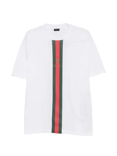 Gucci Web-stripe logo-print T-shirt