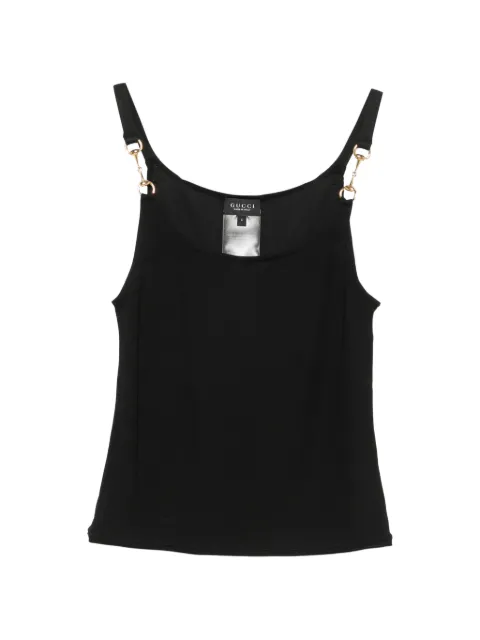 Gucci viscose crêpe jersey top with Horsebit