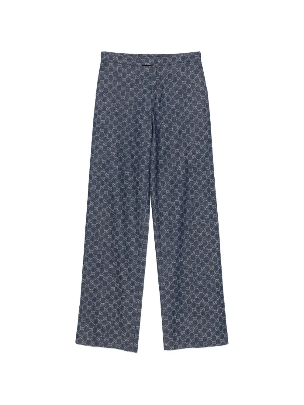 Gucci GG Cotton denim jacquard trousers - Blau