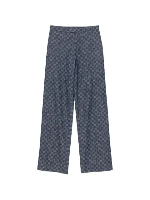 Gucci GG cotton denim jacquard pants