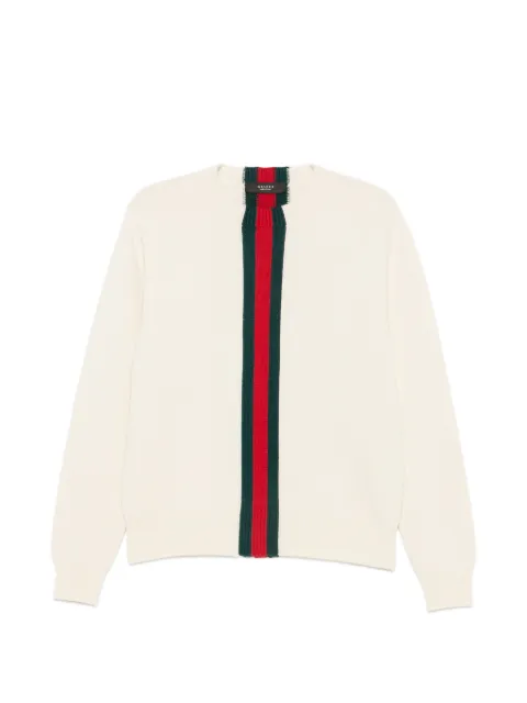 Gucci knit wool sweater with Web intarsia