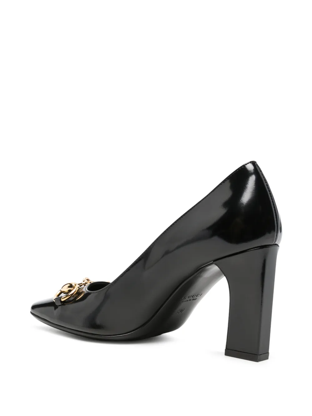Gucci Signora leren pumps Zwart