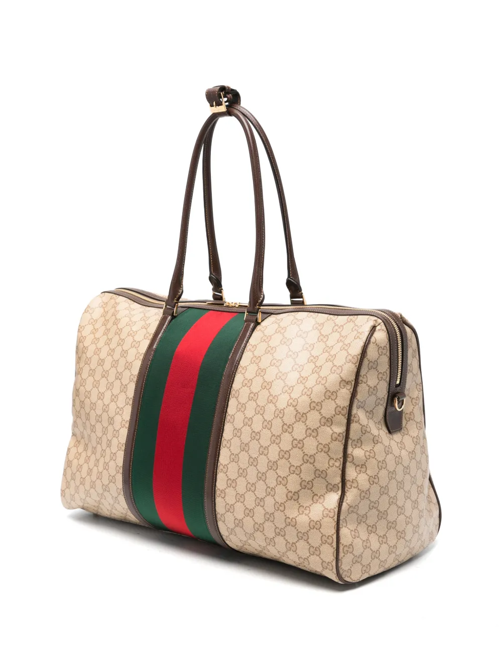 Gucci medium GG duffle bag with Web Beige