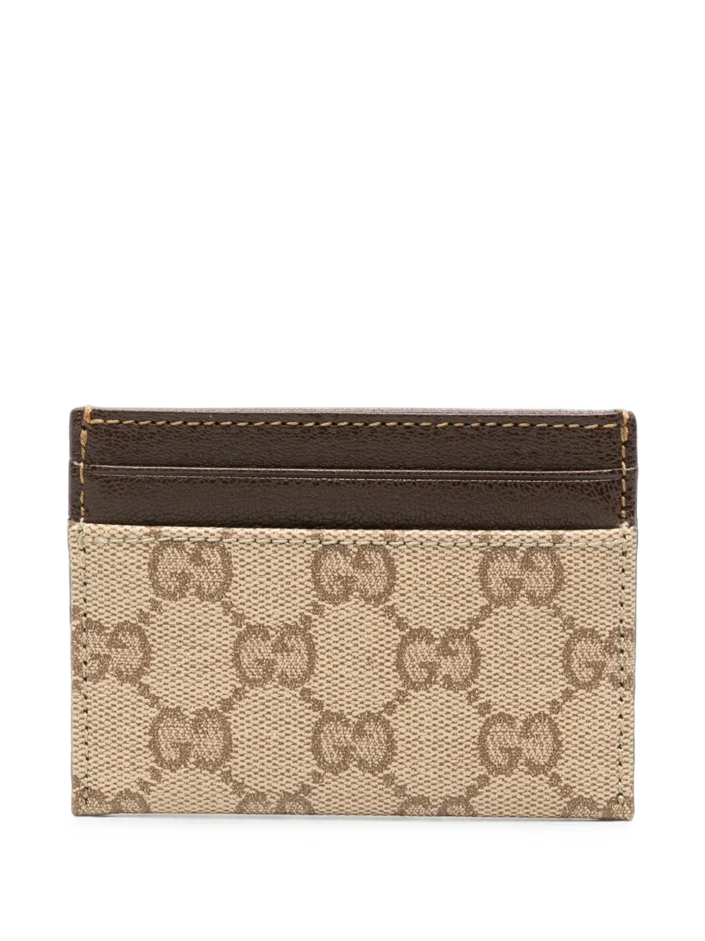 Gucci GG Canvas card holder - Toni neutri
