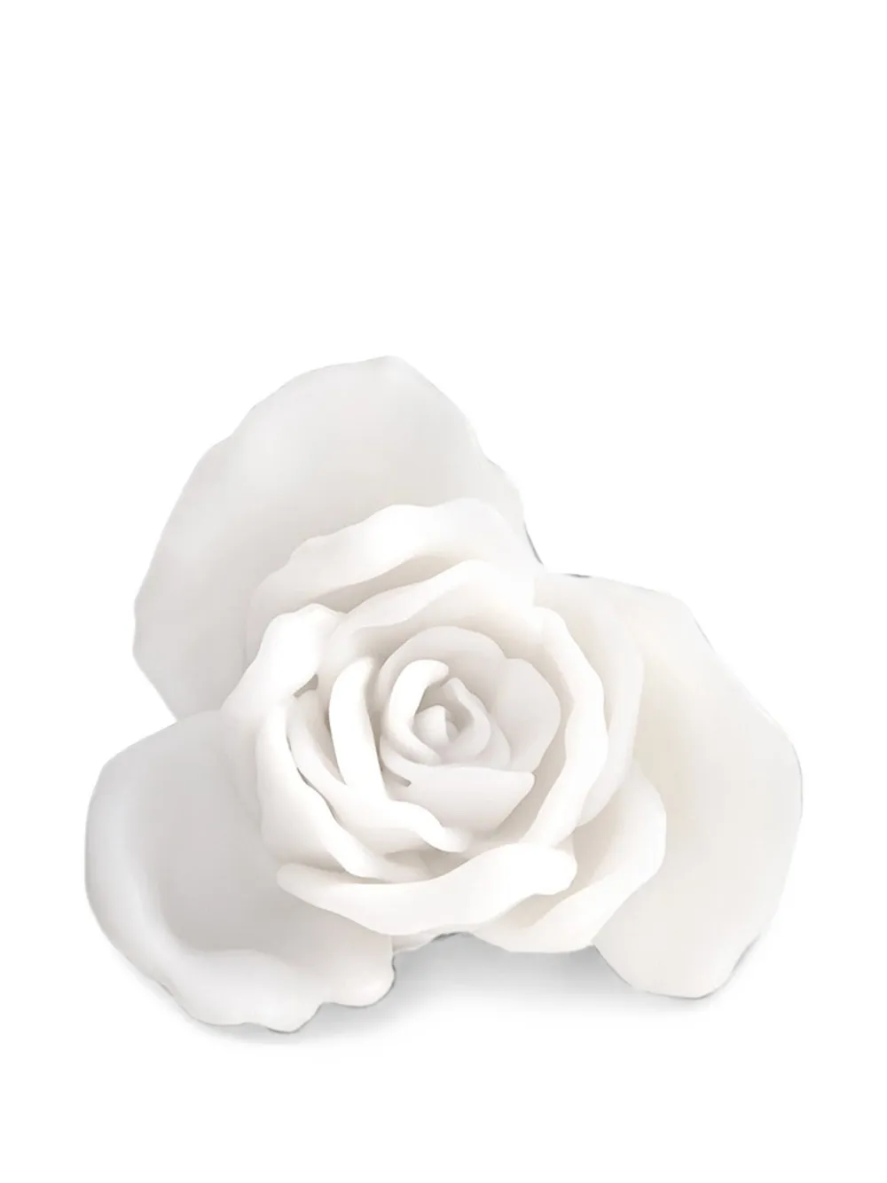 LA MANSO x Tetier Rosa floral-detail ring - Weiß