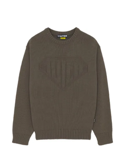 IUTER Links logo-knit sweater