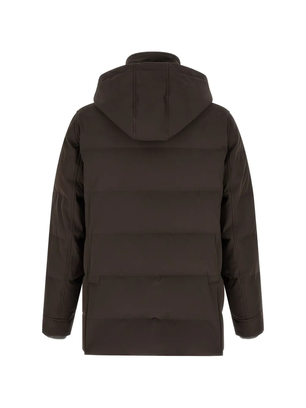 Brunello Cucinelli Gewatteerde parka Bruin