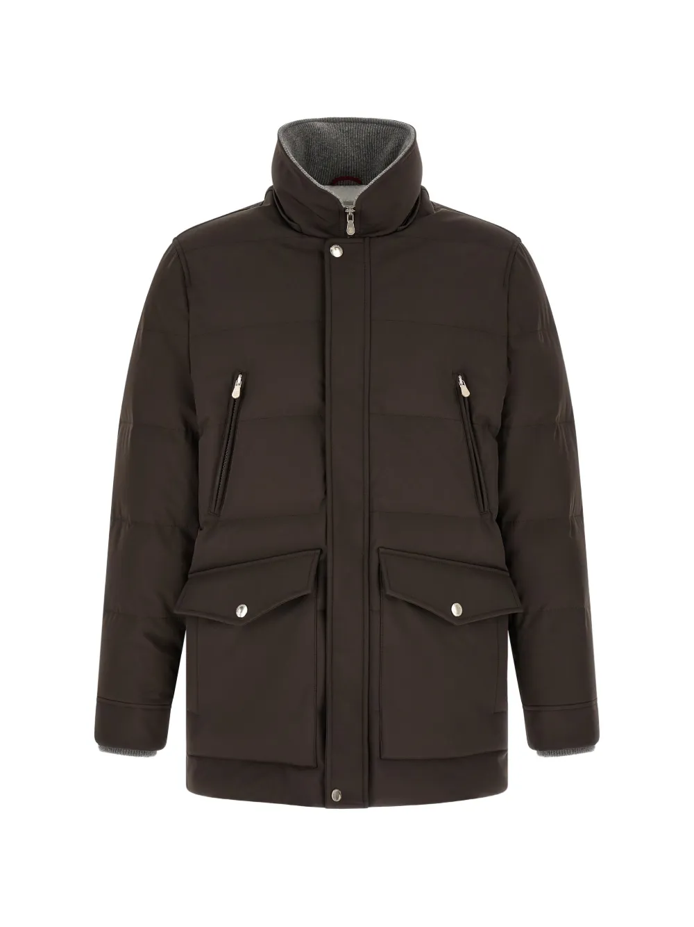 Brunello Cucinelli Gewatteerde parka Bruin