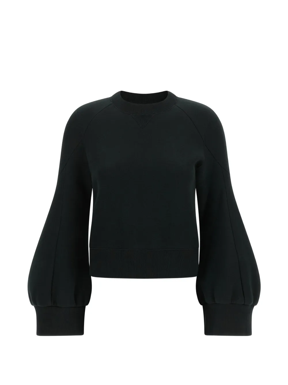 sacai balloon-sleeve sweatshirt - Nero