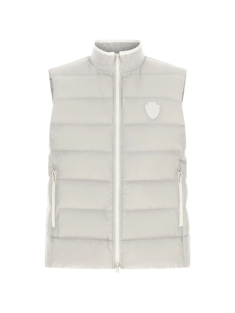 Brunello Cucinelli Heraldic patch vest - Grau
