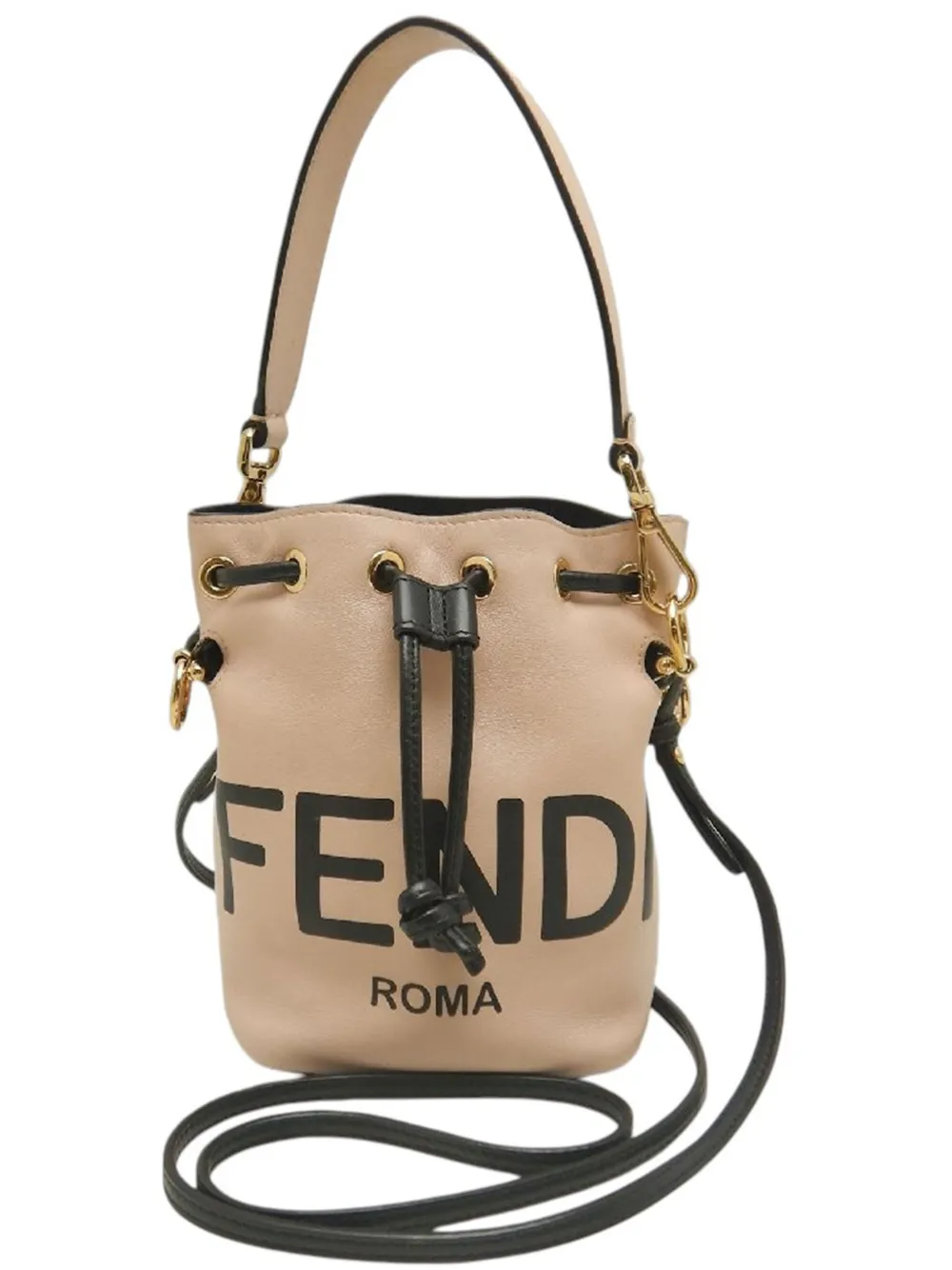 Fendi Pre-Owned 2010-2026 Mini Calfskin Mon Tresor Bucket Bag satchel - Braun
