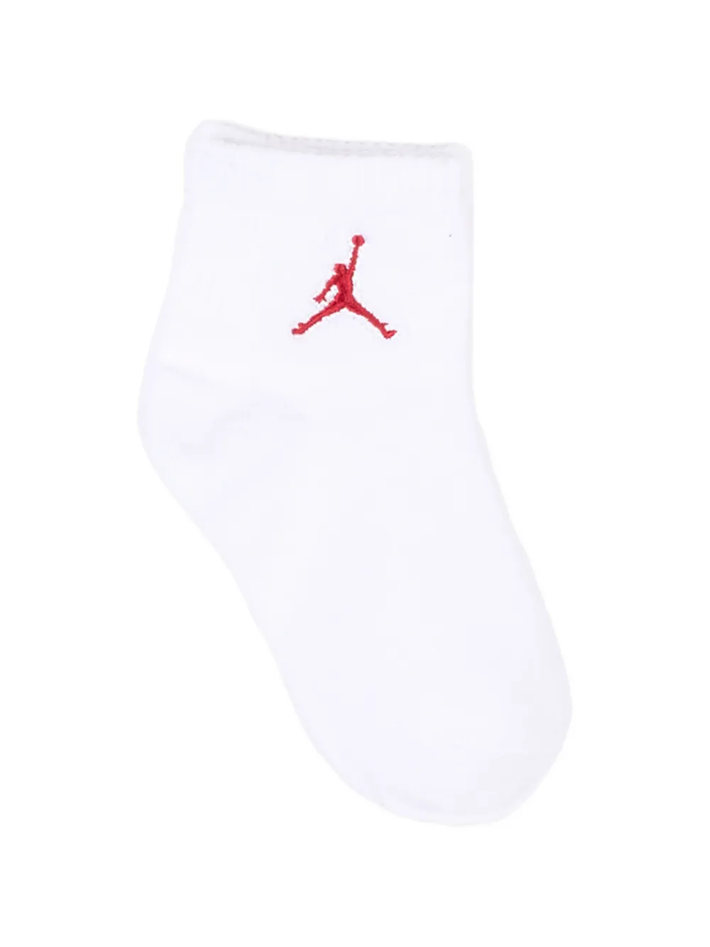 Jordan Kids Zes paar Everyday Essentials gebreide sokken met logo Wit