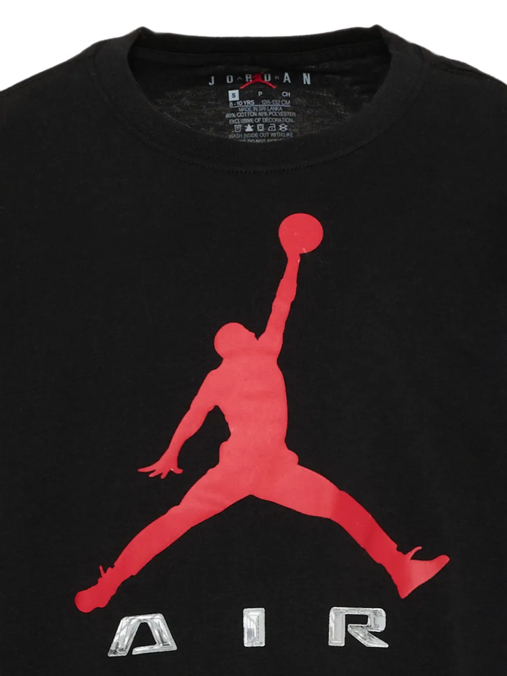 Jordan Kids T-shirt met logoprint Zwart