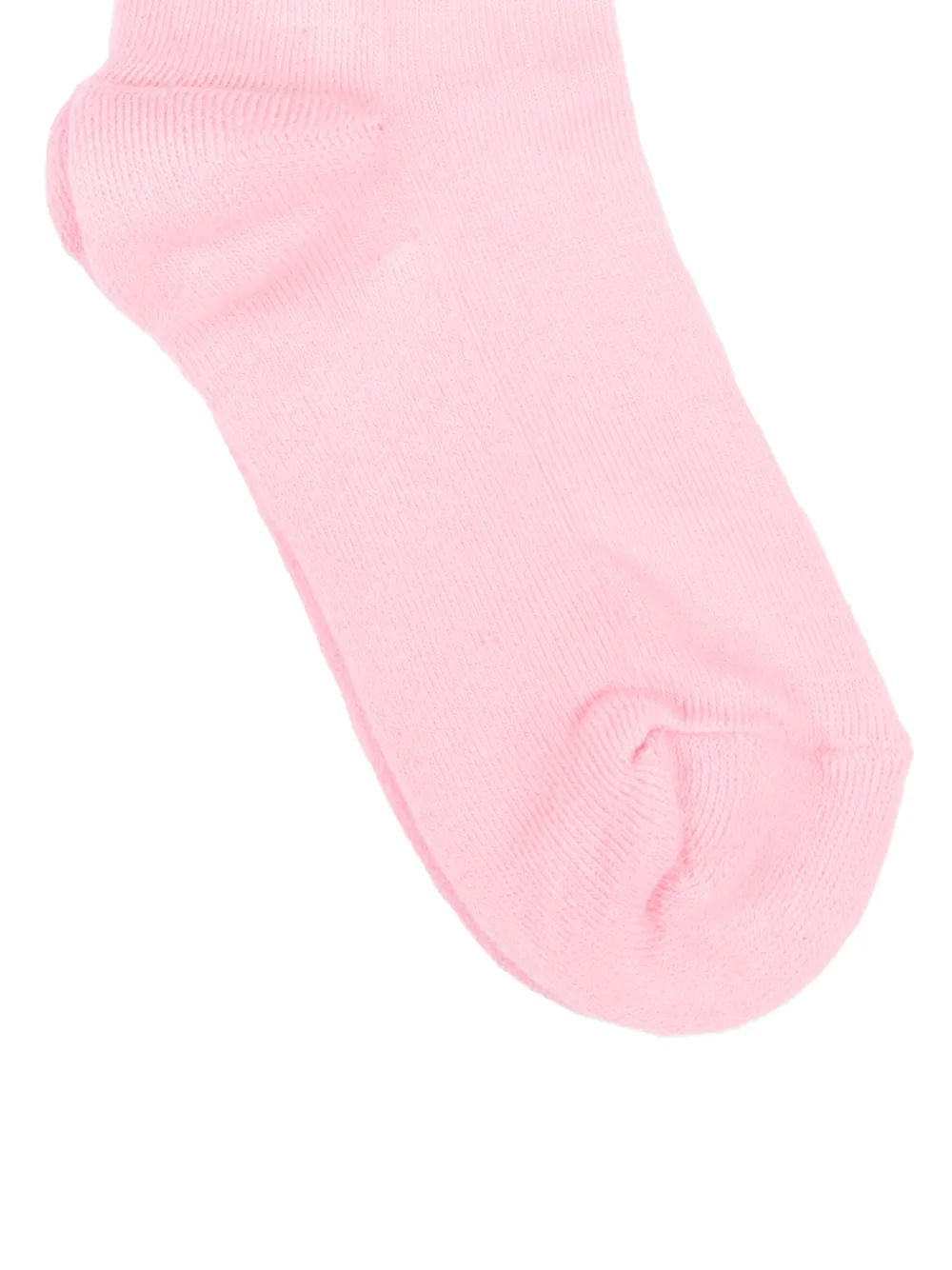 MSGM Kids Gestreepte sokken met intarsia logo Roze