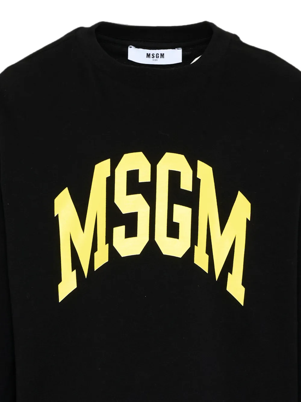MSGM Kids T-shirt met lange mouwen en logo-print Zwart
