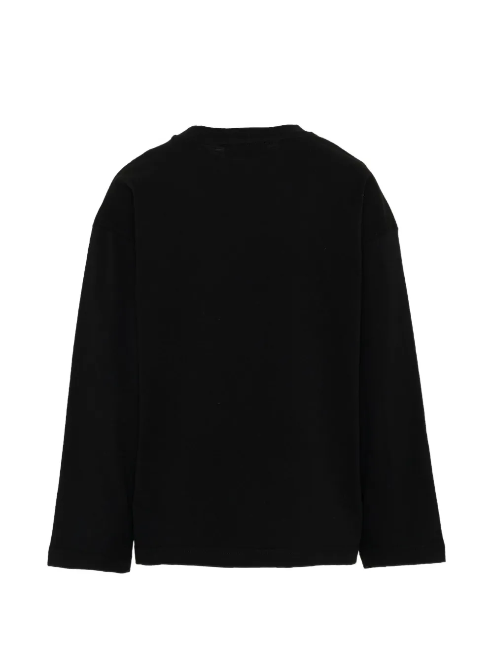 MSGM Kids T-shirt met lange mouwen en logo-print Zwart