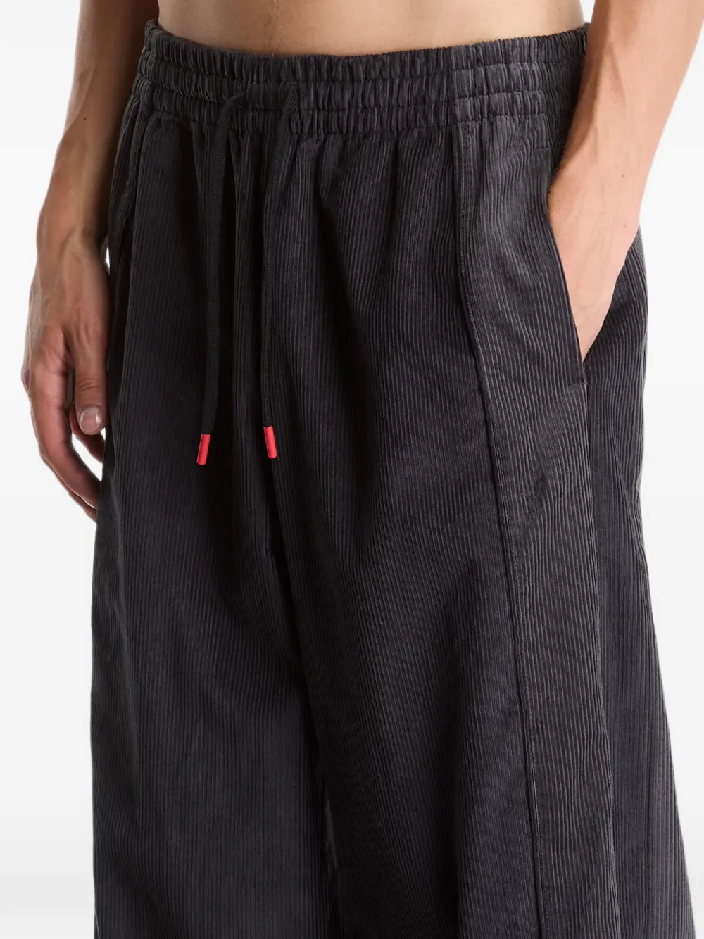 Jordan Flight ribfluwelen broek Zwart