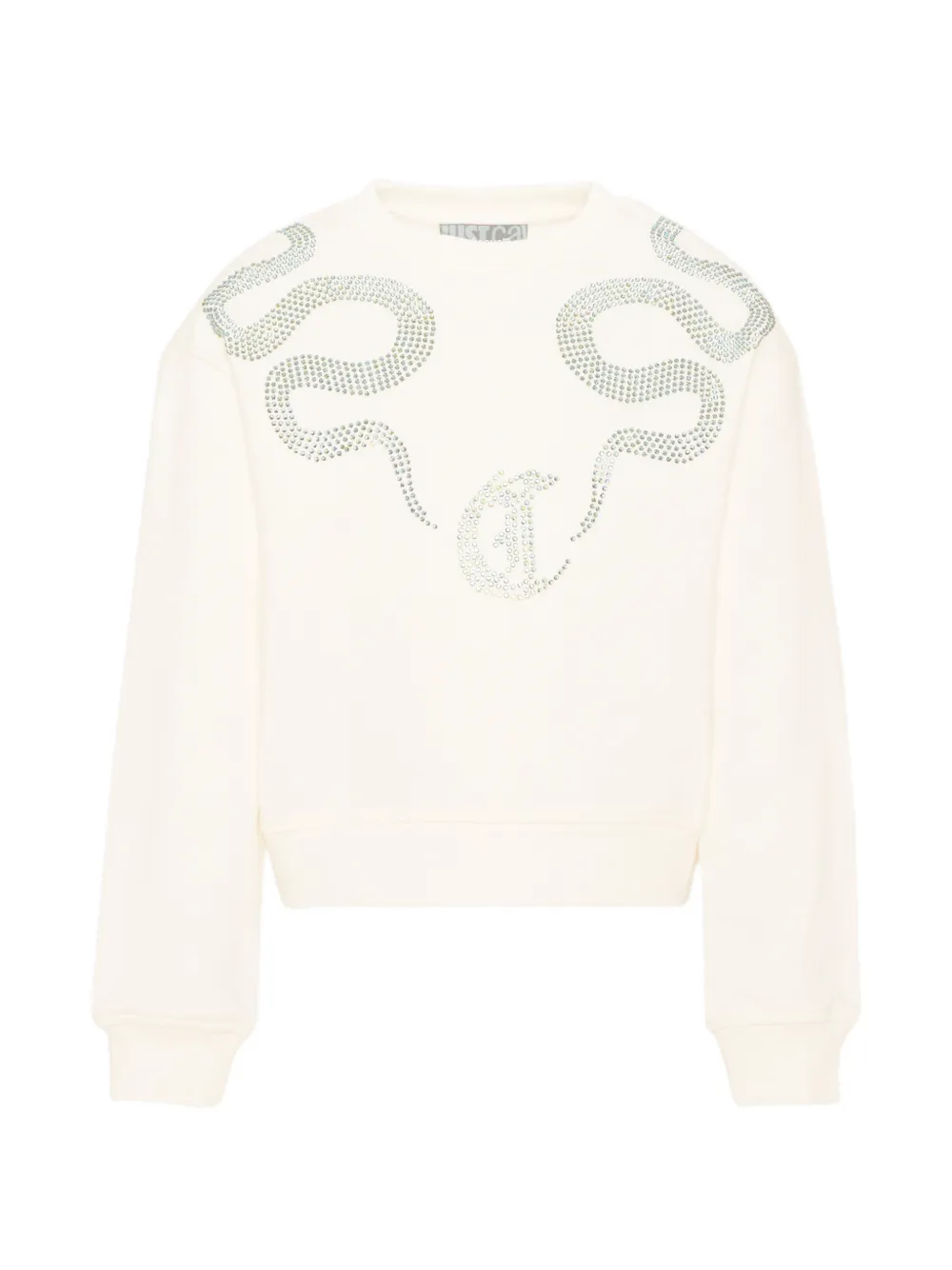 Just Cavalli Kids rhinestone-embellished sweatshirt - Toni neutri