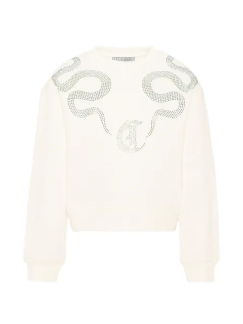Just Cavalli Kids sudadera con apliques de strass