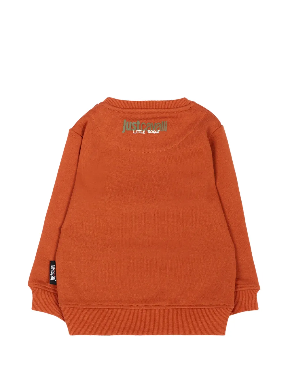 Just Cavalli Kids Sweater met knoopsluiting en patchdetail Oranje