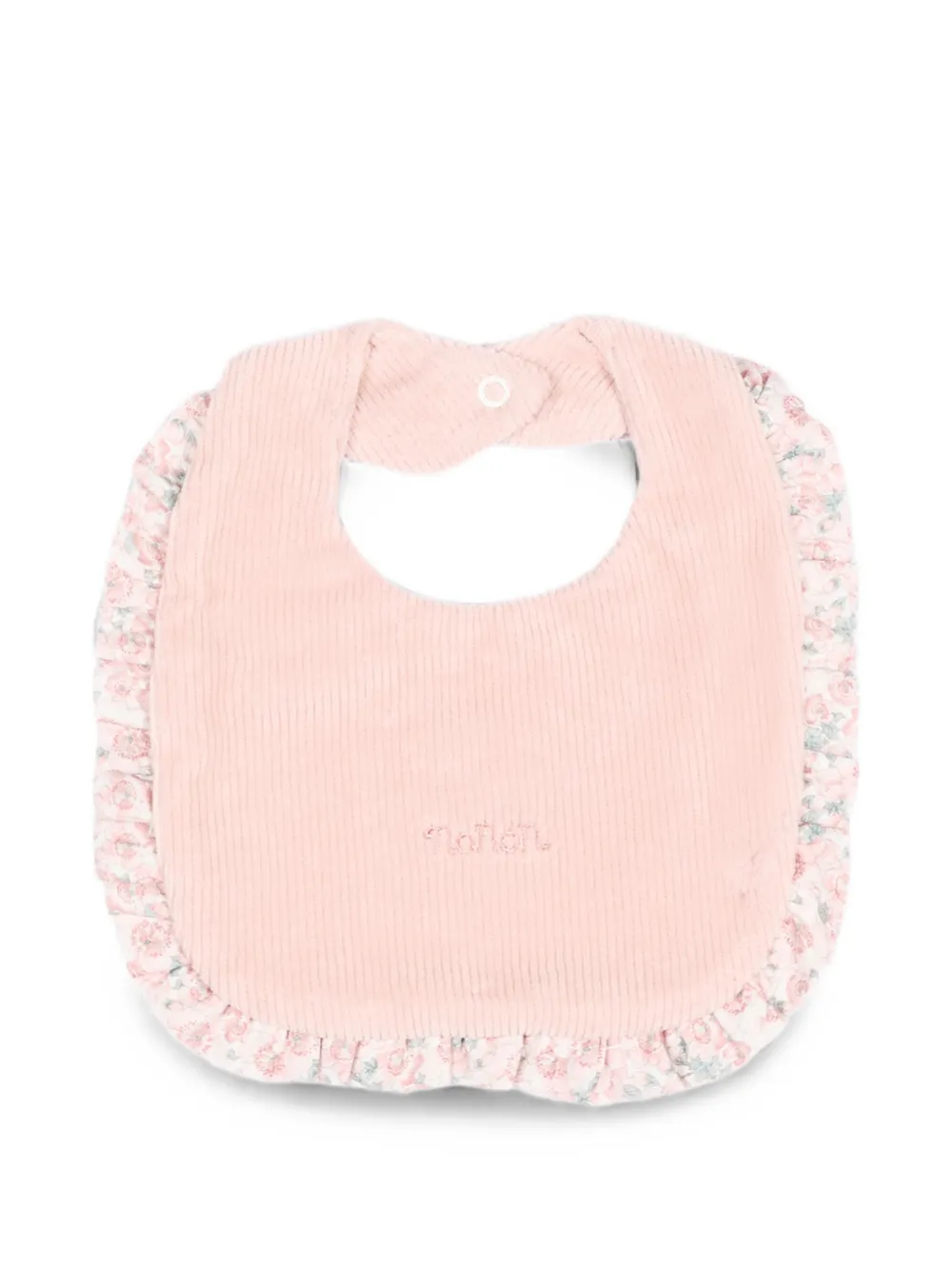 NANAN floral-print ruffled bibs - Rosa