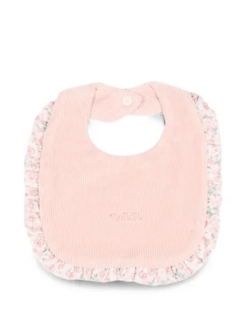 NANAN floral-print ruffled bibs