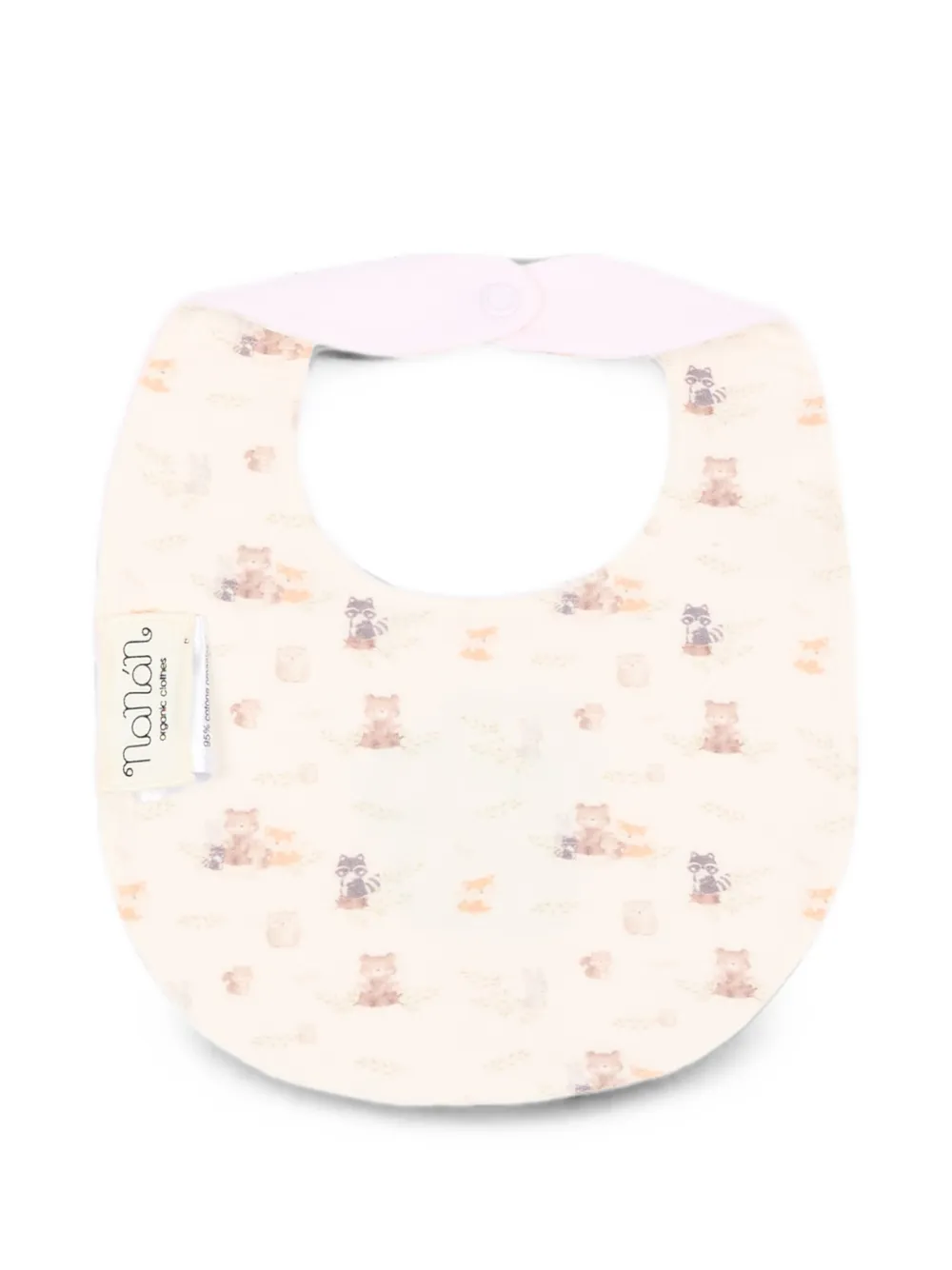 NANAN squirrel-patch bib - Nude