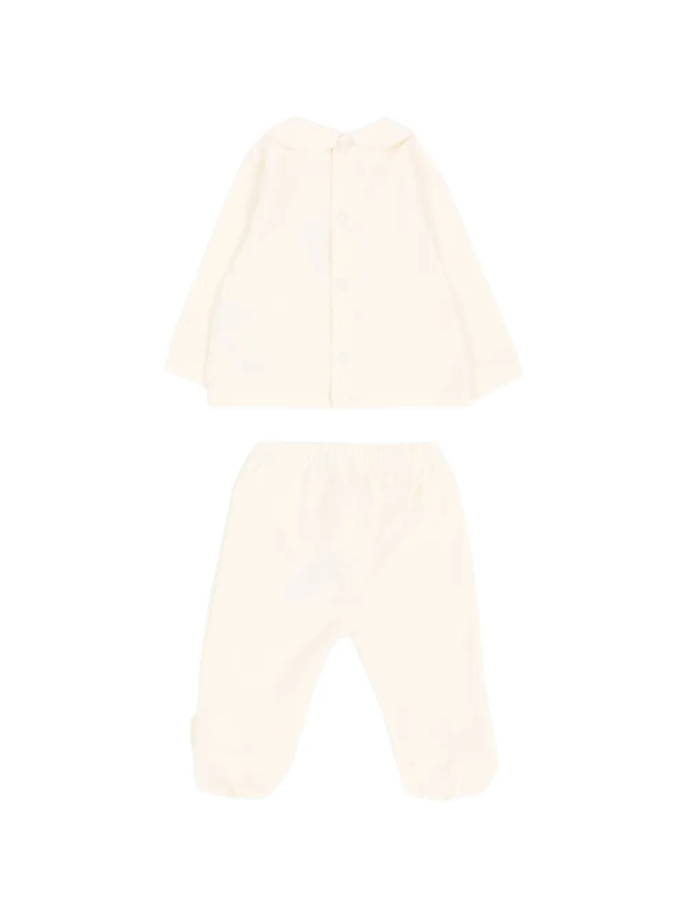 NANAN Pyjama met Peter Pan-kraag en eekhoorn-patch Beige
