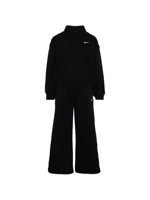 Nike Kids logo-print quarter-zip tracksuit