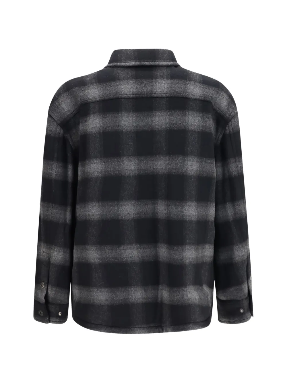 Off-White Geruit gewatteerd jack Zwart