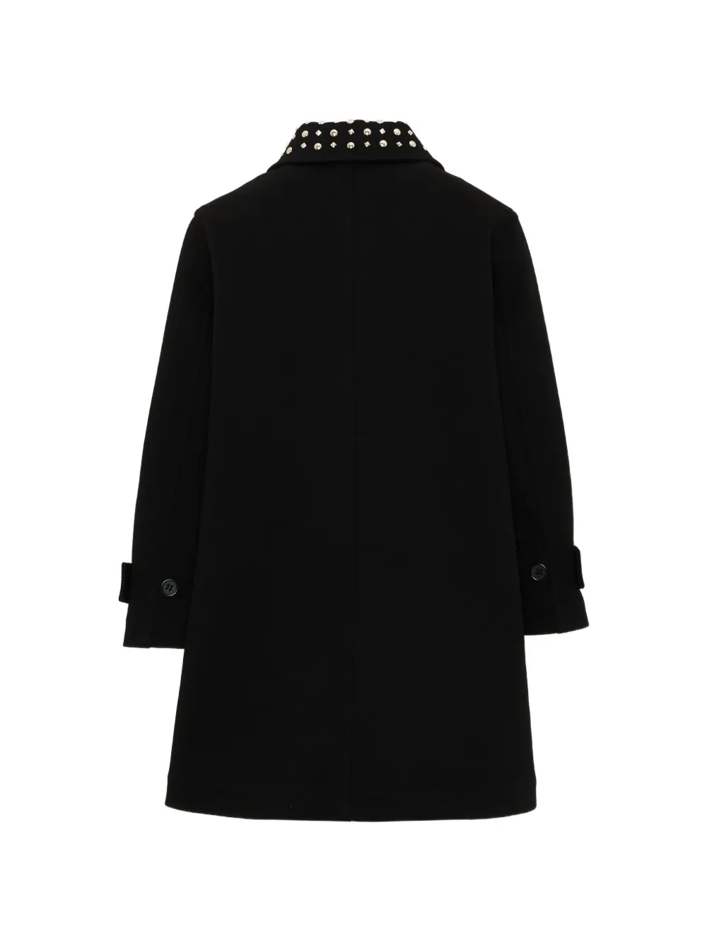 John Richmond Junior Trenchcoat verfraaid met studs en voorzien van een geborduurd logo Zwart