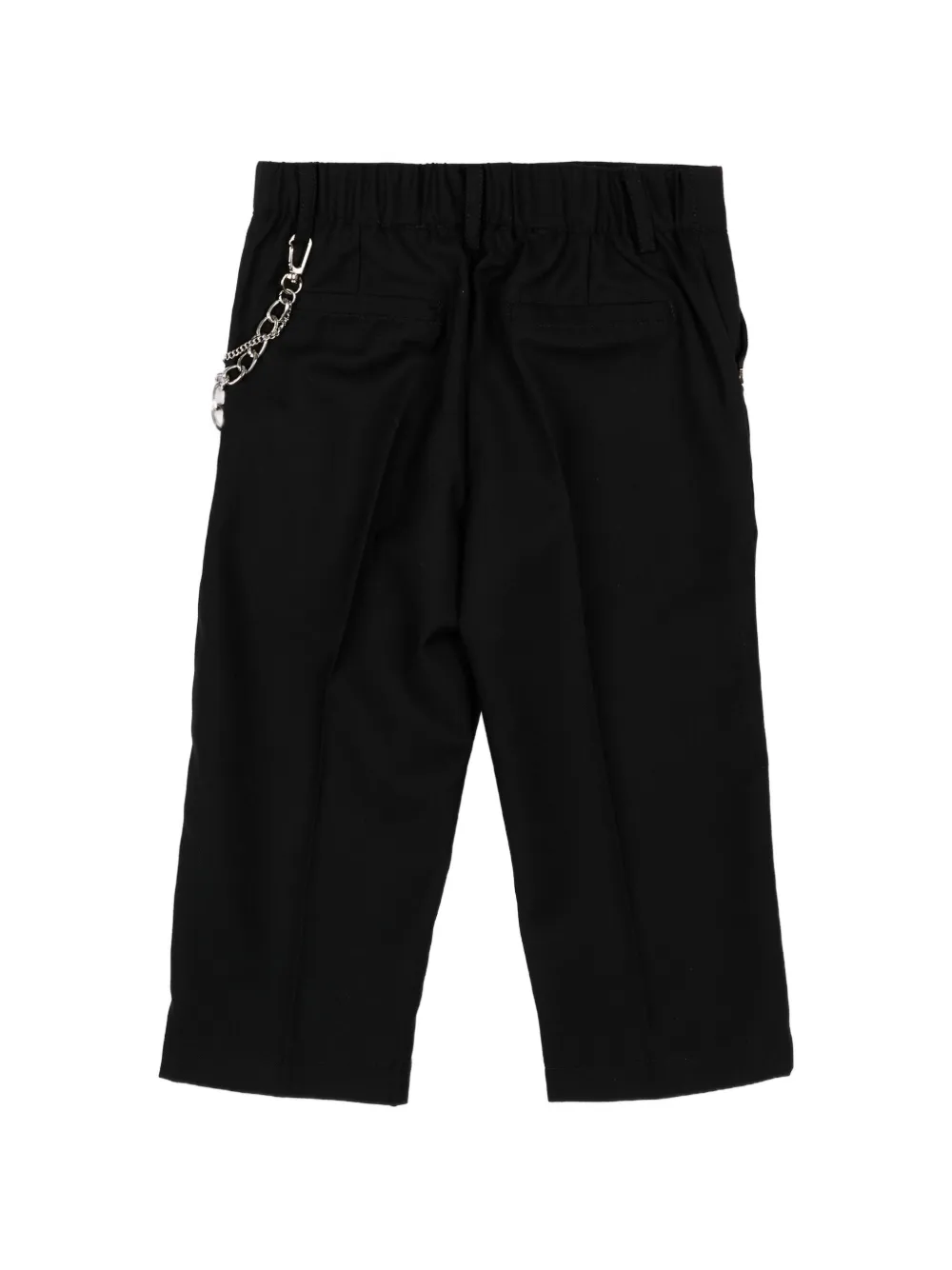 John Richmond Junior Pantalon met kettingdetail Zwart