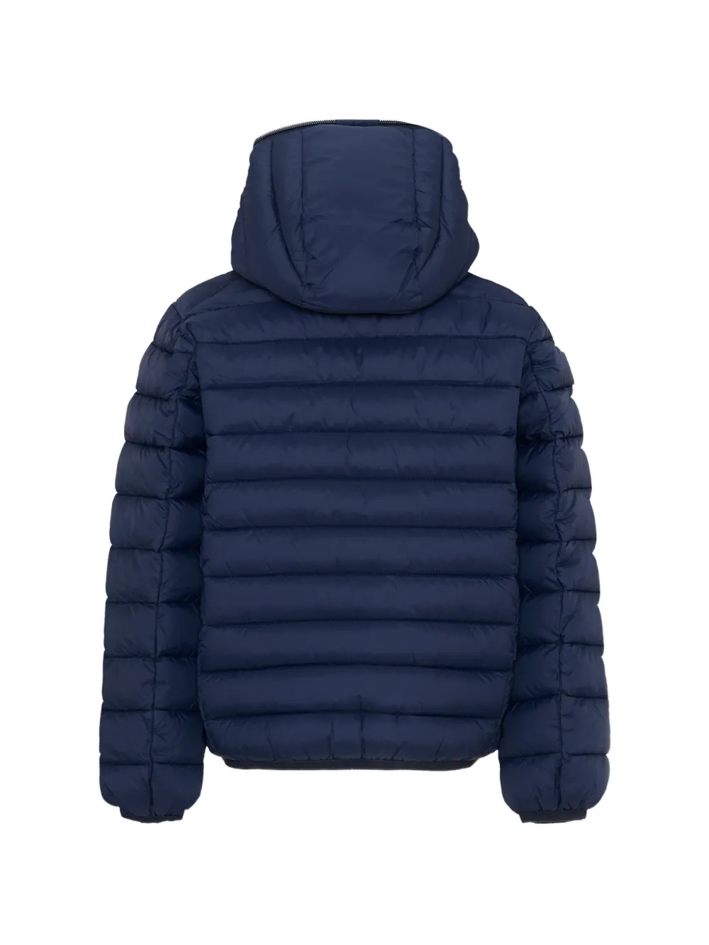 Save The Duck Kids quilted hooded jacket Blauw
