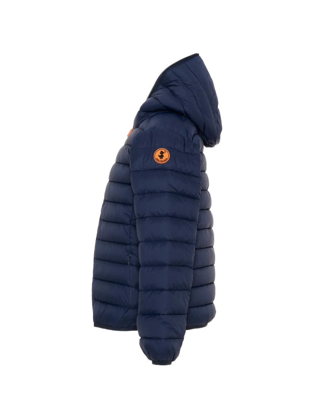 Save The Duck Kids quilted hooded jacket Blauw