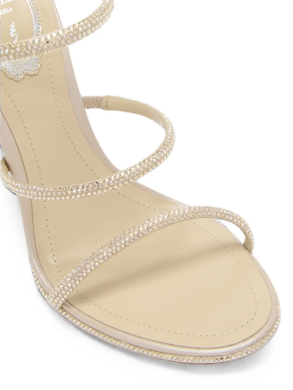 René Caovilla 105mm Cleo sandals Beige