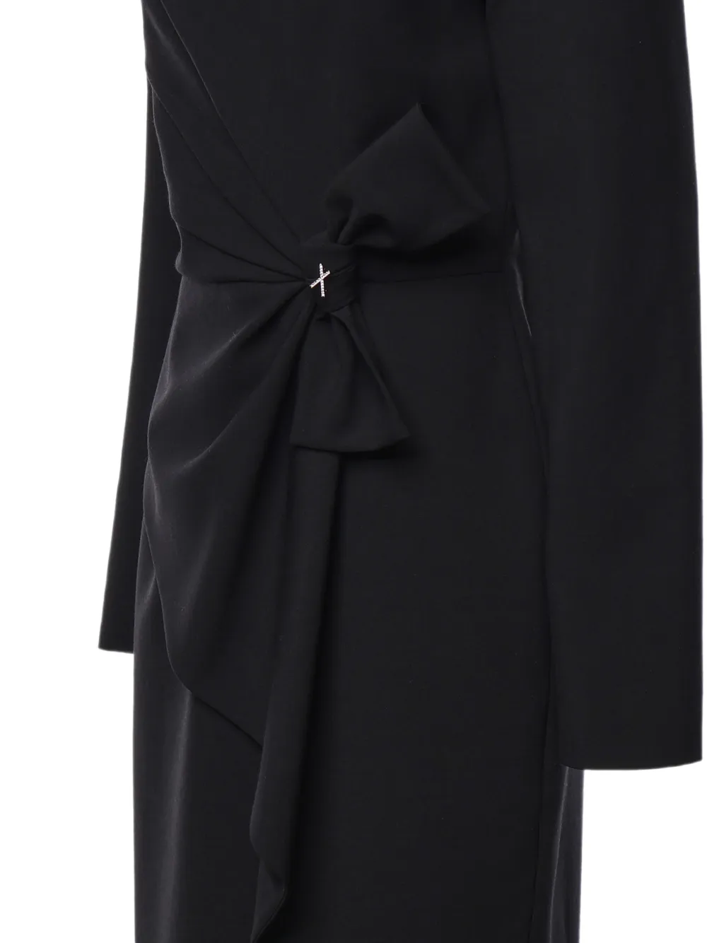 Genny Jurk met strik-detail Zwart