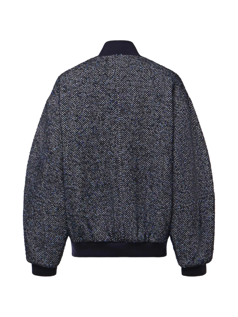 Genny Bomberjack met visgraat-patroon Blauw